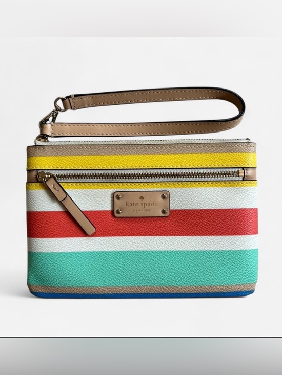 kate spade Handbags - Kate Spade Grove Street Tinie
Wristlet in Dune Stripe